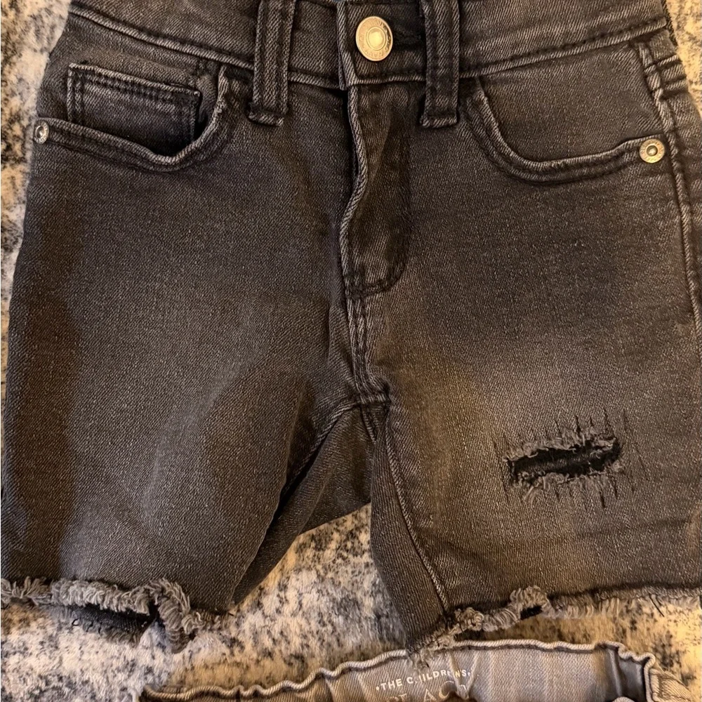 Old Navy and Childrens Place Kids Shorts Set - Blue, Black, Gray - Picture 3 of 7